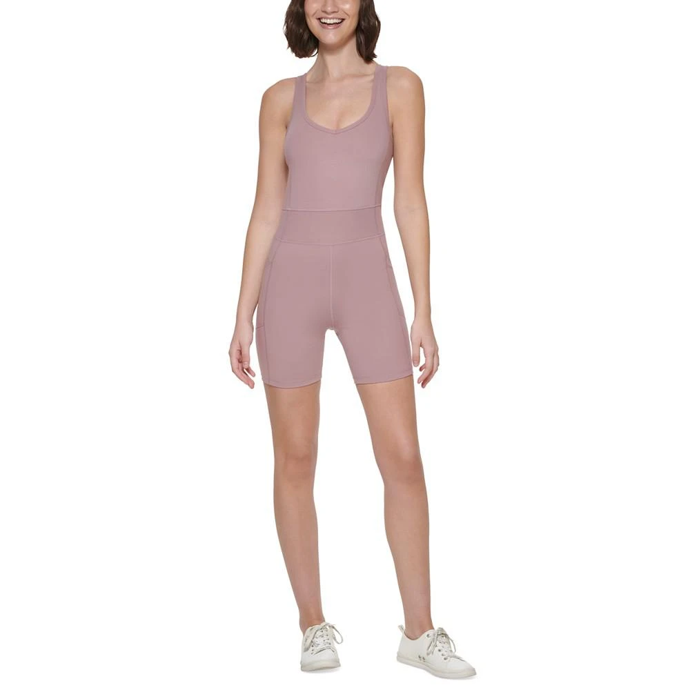 商品Calvin Klein|Women's Strappy Short Bodysuit,价格¥203,第1张图片