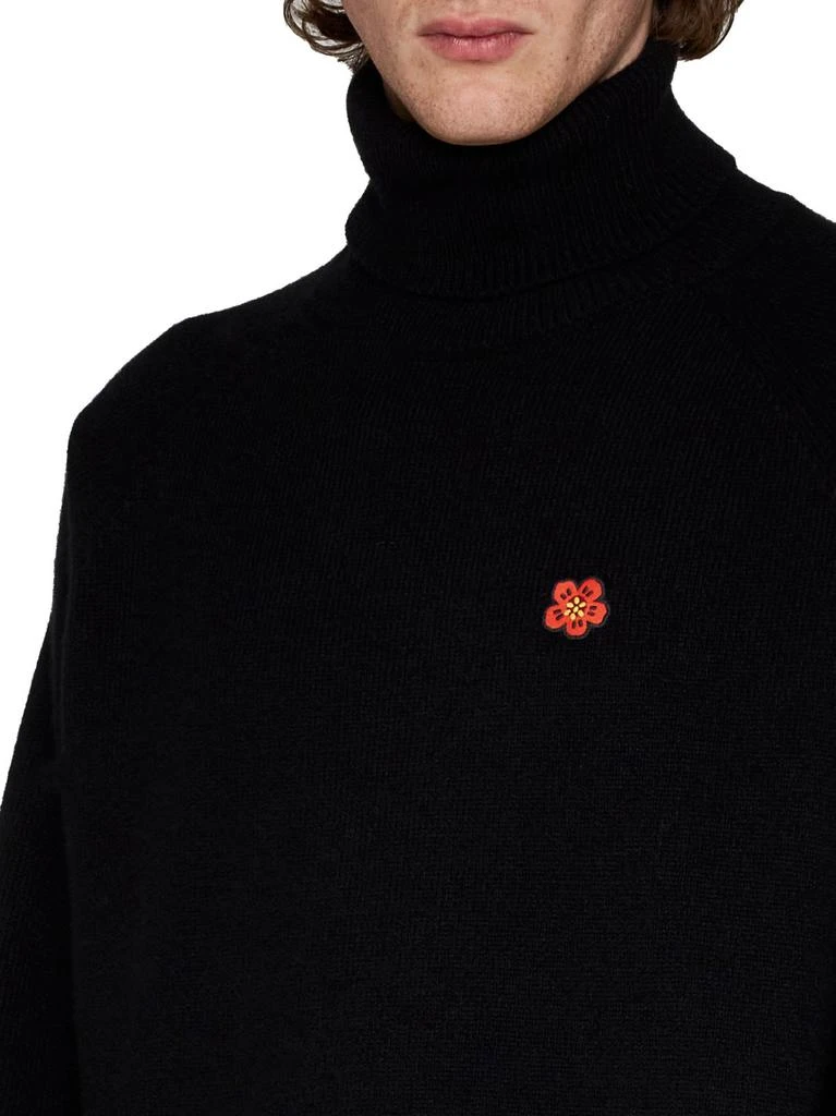 商品Kenzo|Kenzo Boke Flower Embroidered Roll-Neck Knit Jumper,价格¥2292,第5张图片详细描述