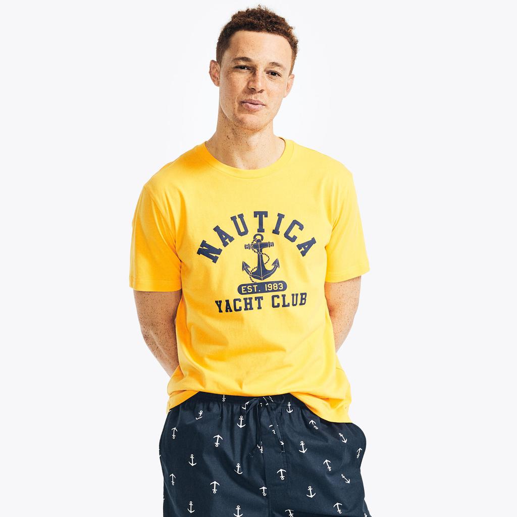 Nautica Mens Sailing Anchor Graphic Sleep T-Shirt商品第3张图片规格展示