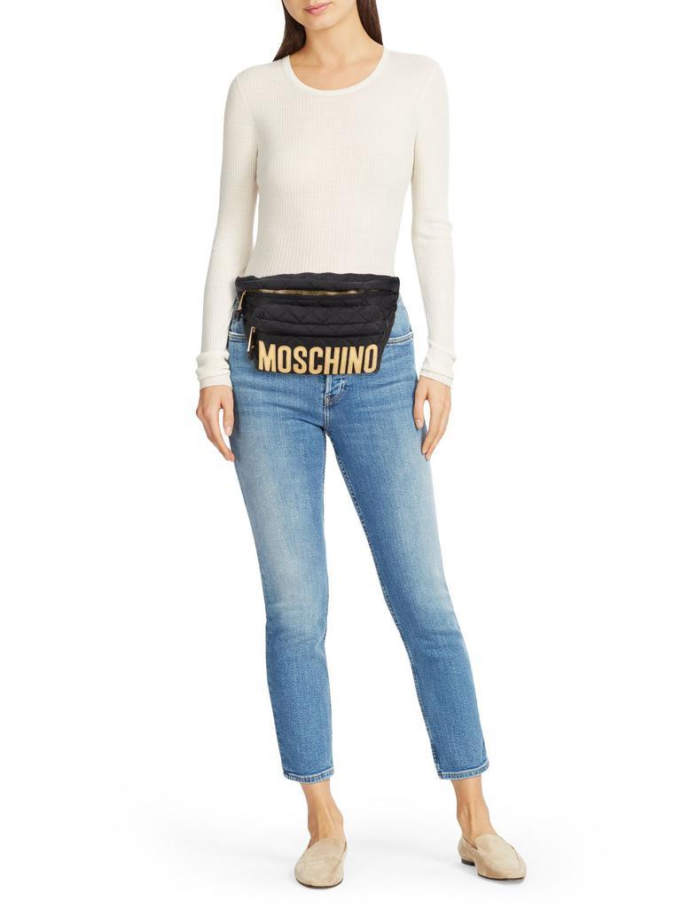 商品Moschino|Quilted Logo Belt Bag,价格¥2927,第4张图片详细描述