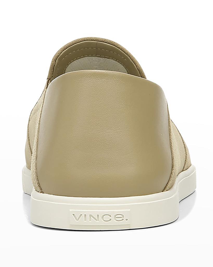 商品Vince|Men's Sanders Suede & Leather Slip-On Sneakers, Natural,价格¥1434,第7张图片详细描述