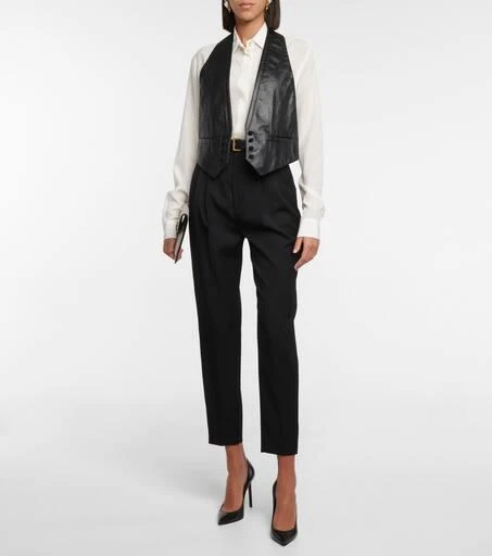 商品Yves Saint Laurent|Anja 105皮革高跟鞋,价格¥7098,第2张图片详细描述