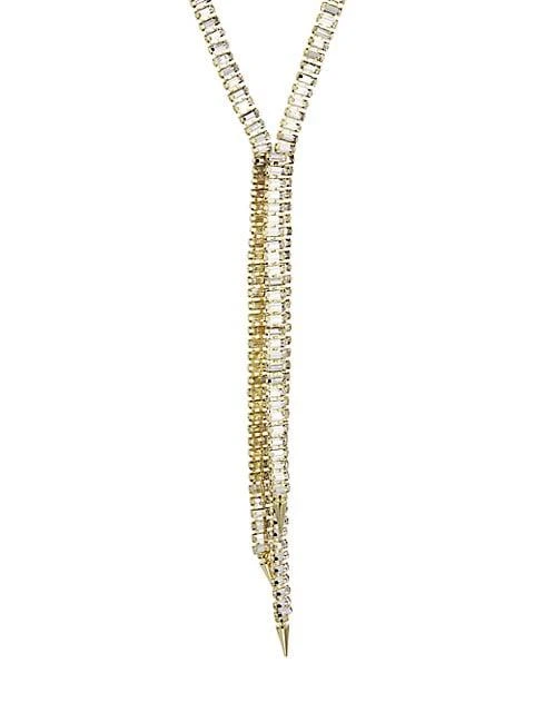 商品ROSANTICA|Goldtone & Faux Crystal Lariat Necklace,价格¥929,第1张图片