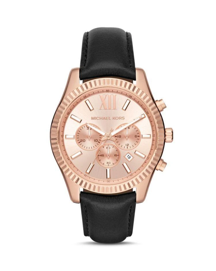 商品Michael Kors|Lexington Strap Chronograph, 44mm,价格¥1404,第1张图片