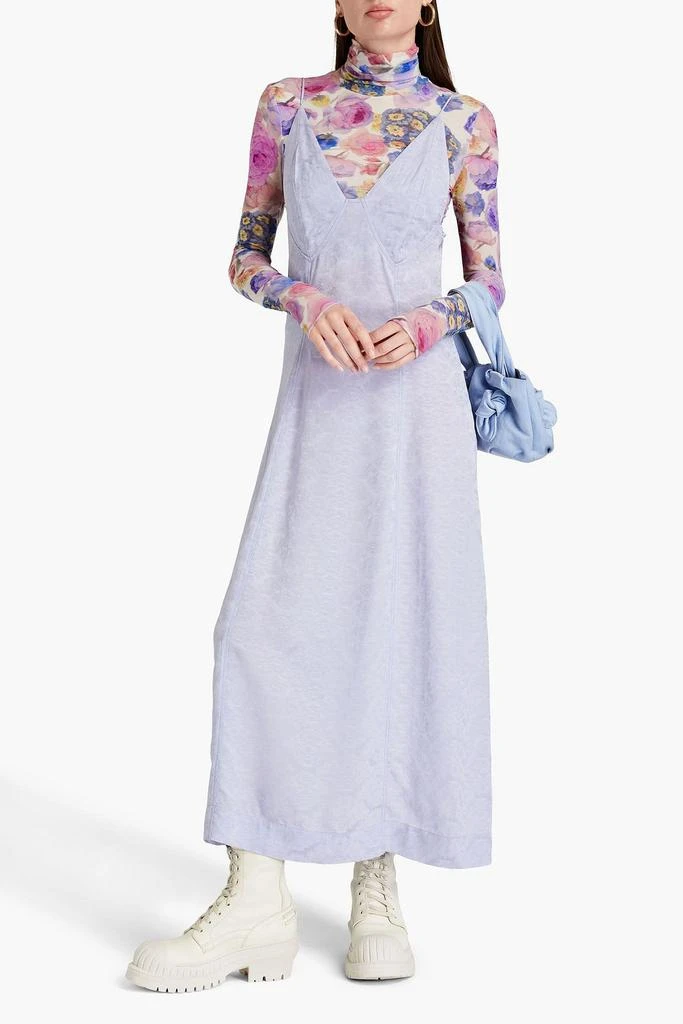 商品Ganni|Jacquard maxi slip dress,价格¥782,第2张图片详细描述