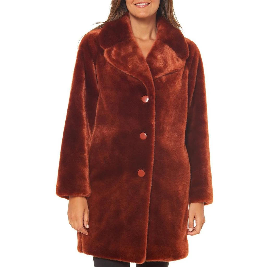 商品Kate Spade|Kate Spade Womens Winter Midi Faux Fur Coat,价格¥469,第1张图片