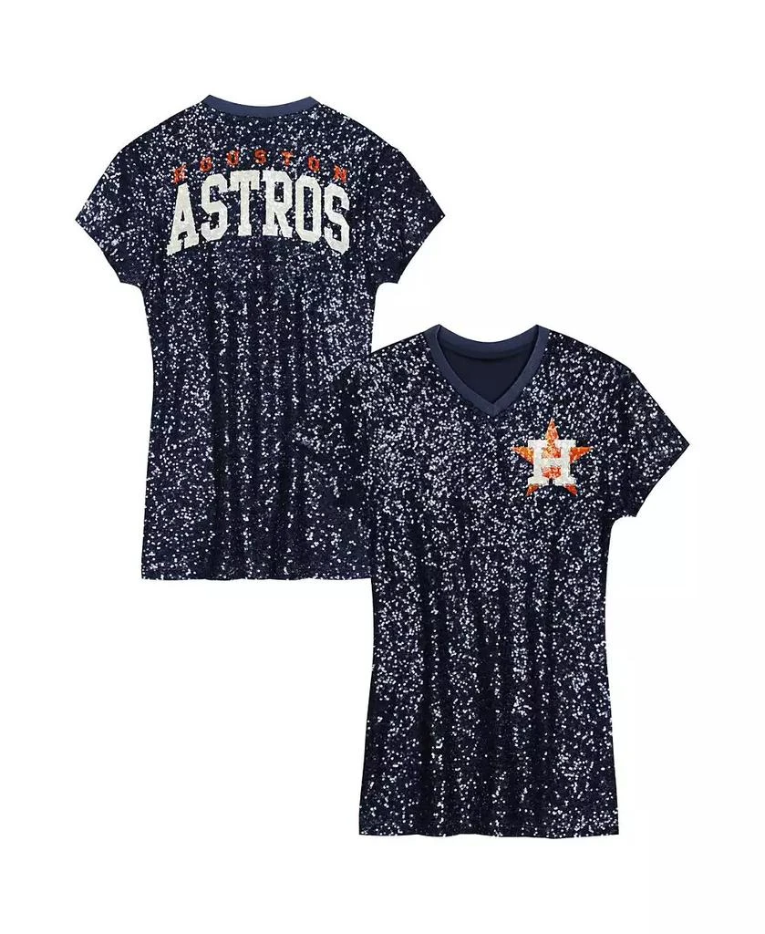 商品Outerstuff|Girls Youth Navy Houston Astros Sequin V-Neck Dress,价格¥483,第1张图片