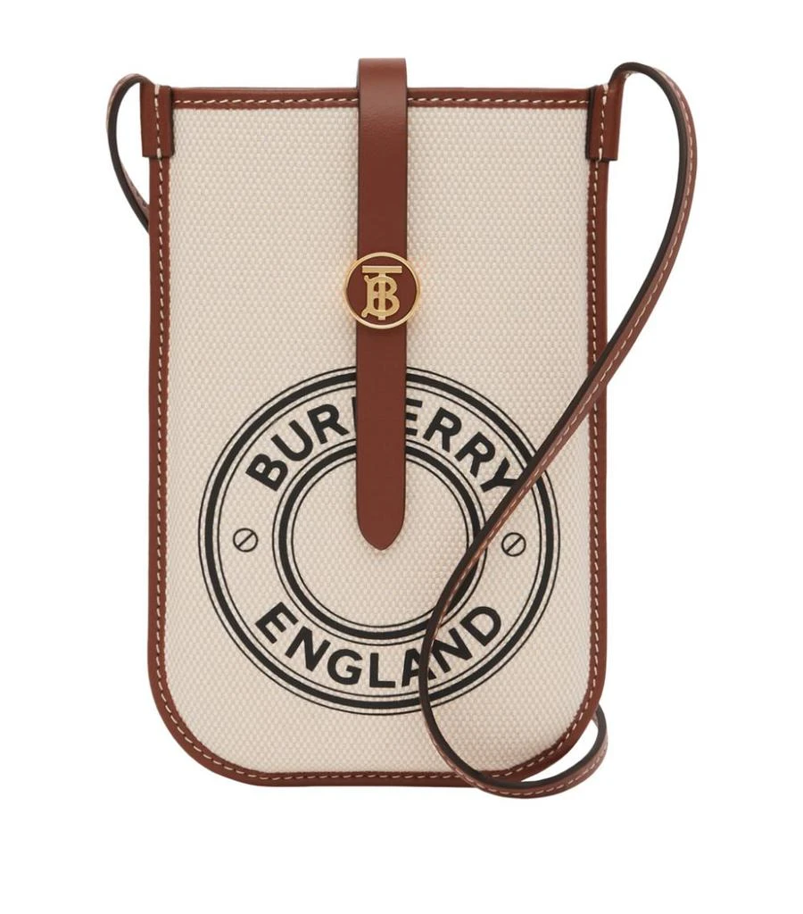 商品Burberry|Canvas Logo Cross-Body Phone Case,价格¥3961,第1张图片