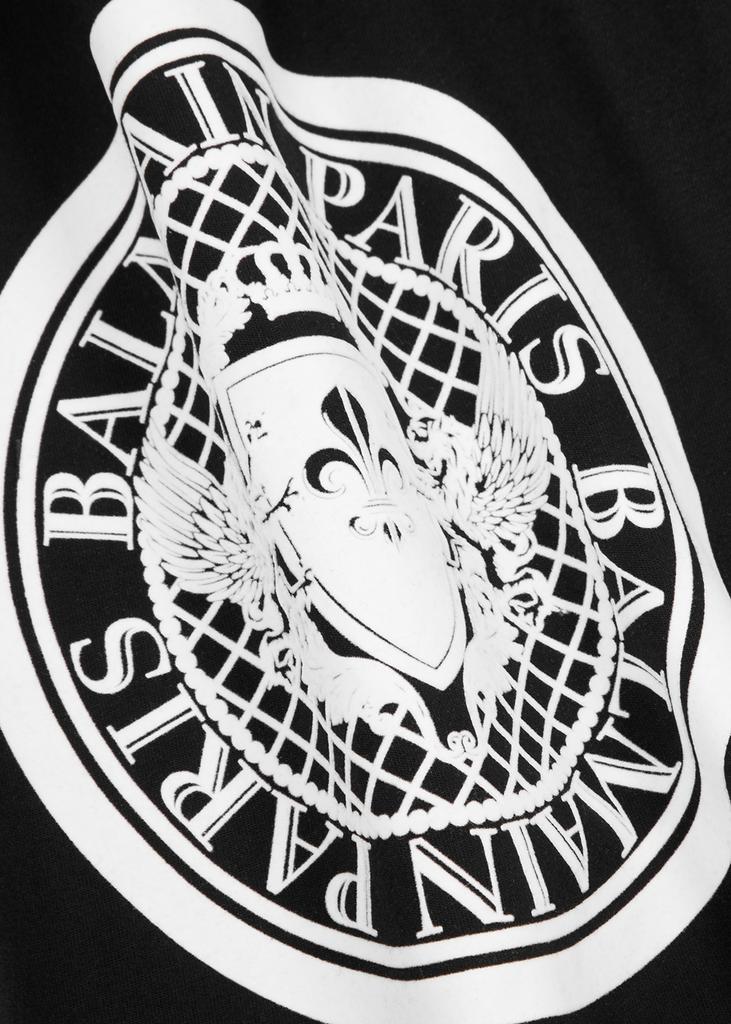 商品Balmain|KIDS Black logo cotton T-shirt (4-10 years),价格¥683,第4张图片详细描述