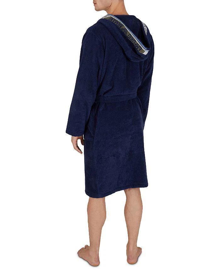 商品Emporio Armani|Unisex Woven Logotape Bathrobe,价格¥1465,第4张图片详细描述