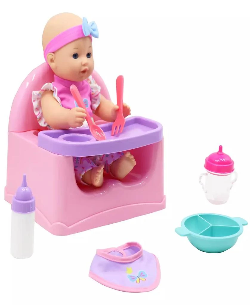 商品Dream Collection|Feeding Fun Baby Doll Gi-Go Dolls, Kids 7 Piece Playset,价格¥135,第3张图片详细描述