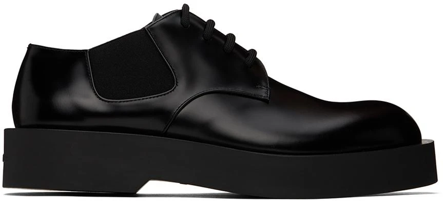 商品Jil Sander|Black Lace-Up Derbys,价格¥6335,第1张图片