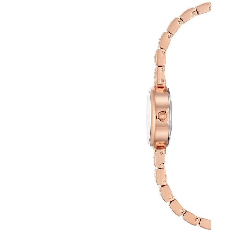 商品Anne Klein|Women's Rose Gold-Tone Bracelet Watch & Beaded Bracelet Set 22mm AK-2854RGST,价格¥494,第5张图片详细描述