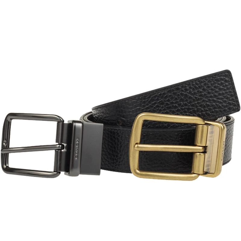 商品Coach|香港直发COACH 男士均码盒装腰带黑色,价格¥1458,第2张图片详细描述
