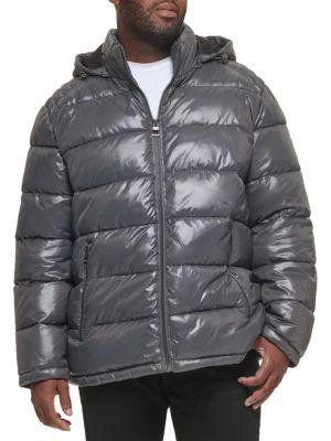 商品GUESS|Hooded Puffer Jacket,价格¥651,第3张图片详细描述
