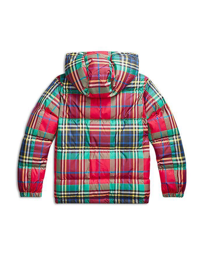 商品Ralph Lauren|Boys' Plaid Water-Repellent Down Jacket - Little Kid,价格¥1432,第4张图片详细描述