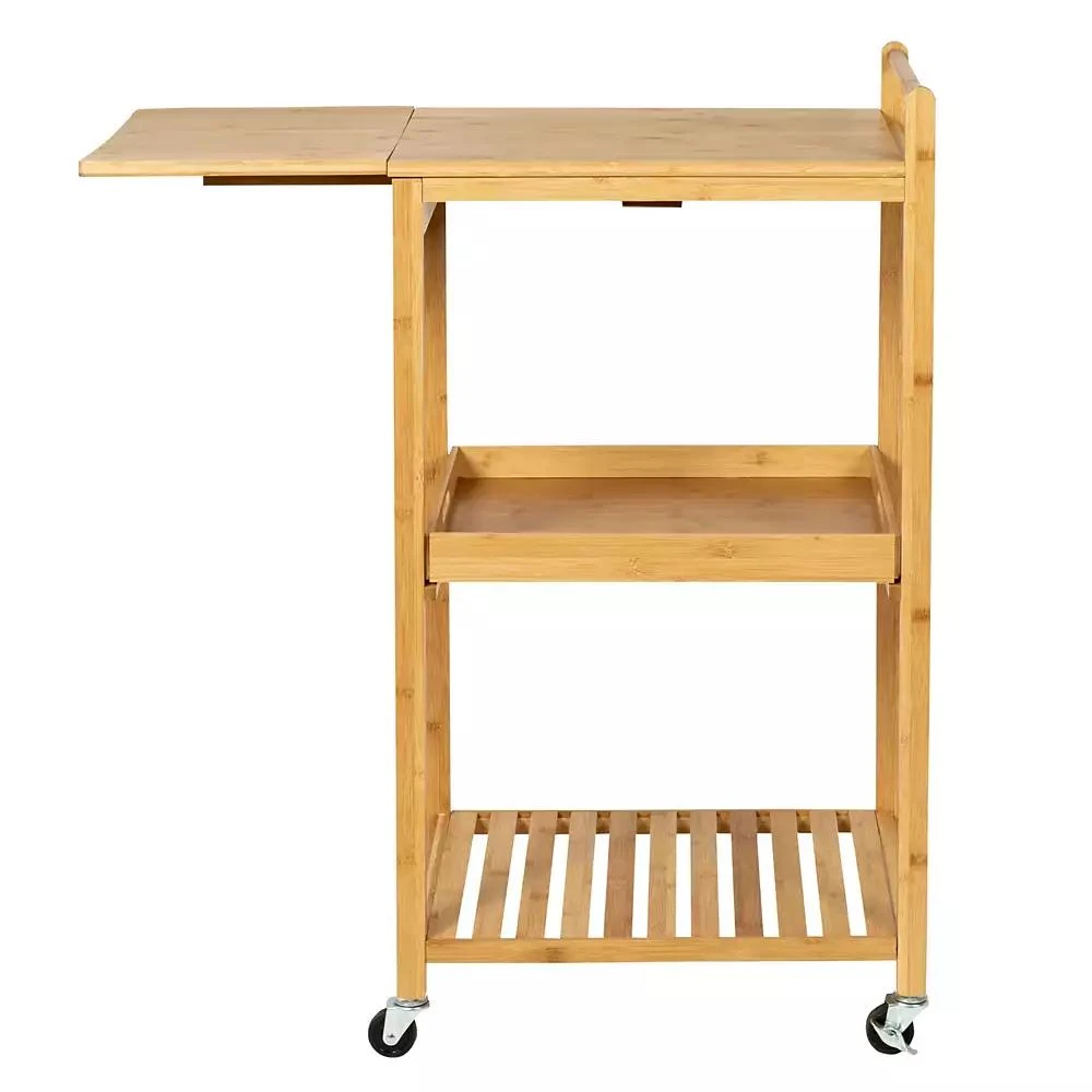 38" Bamboo Rolling Kitchen Cart 商品