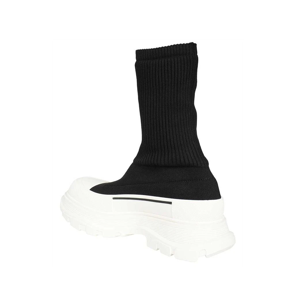 商品Alexander McQueen|Alexander Mcqueen Sock-Style Logo-Print Boots,价格¥2437,第3张图片详细描述