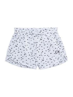 商品Calvin Klein|Little Girl’s 2-Piece Sweatshirt & Shorts Set,价格¥117,第3张图片详细描述