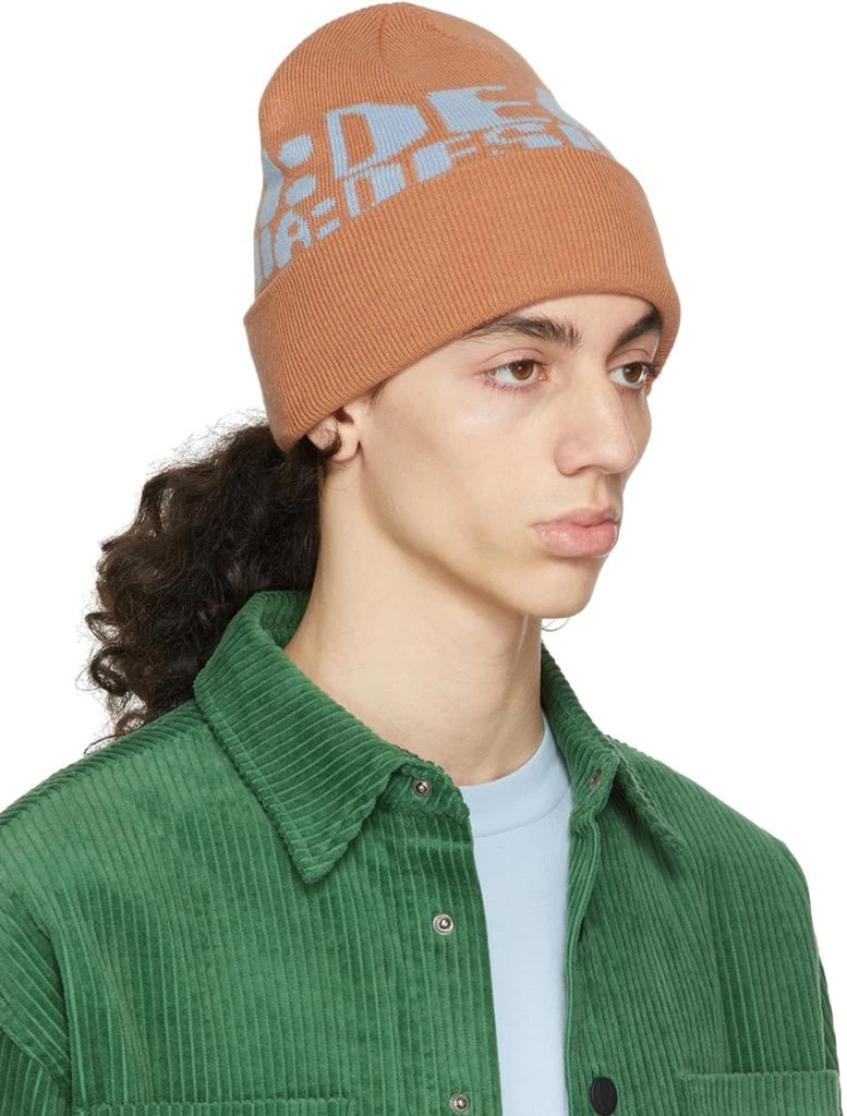 商品Brain Dead|Orange Californian Design Beanie,价格¥146,第2张图片详细描述