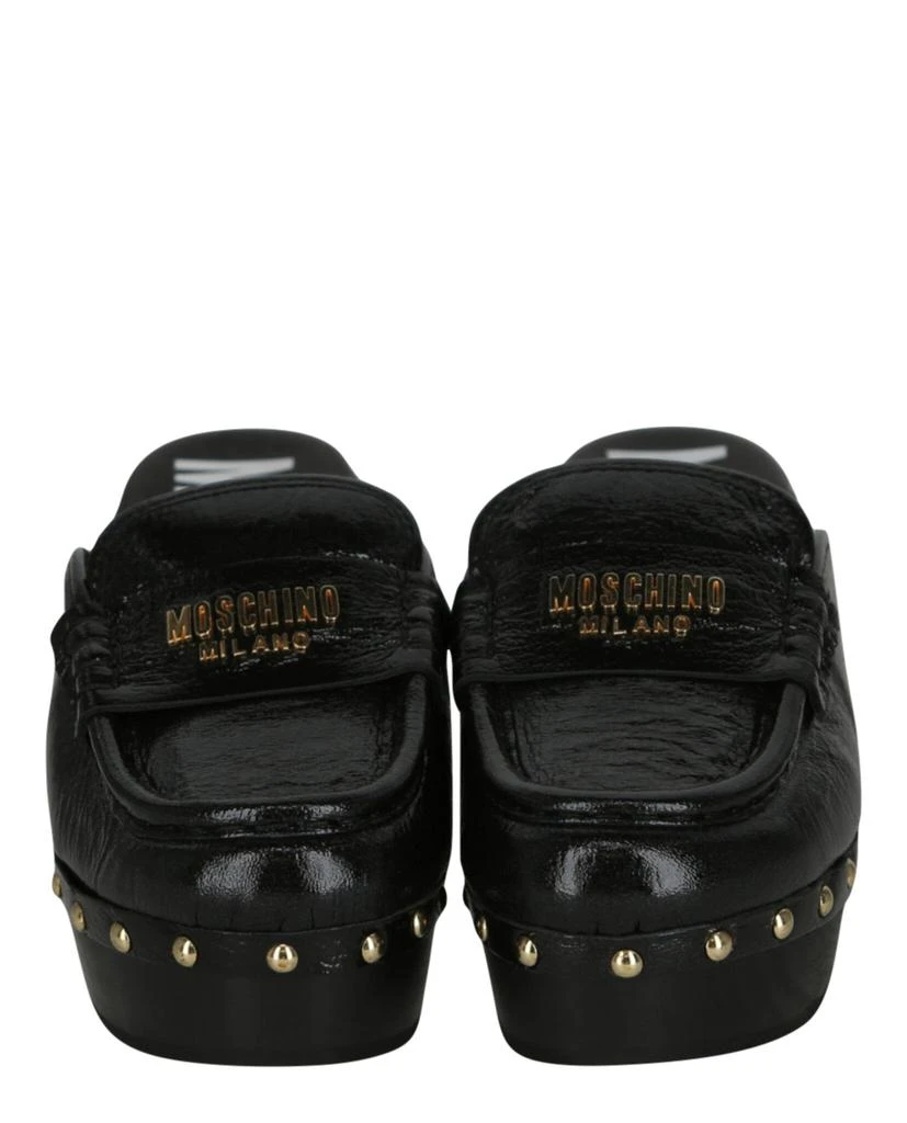 商品Moschino|Patent Leather Logo Clogs,价格¥3834,第5张图片详细描述