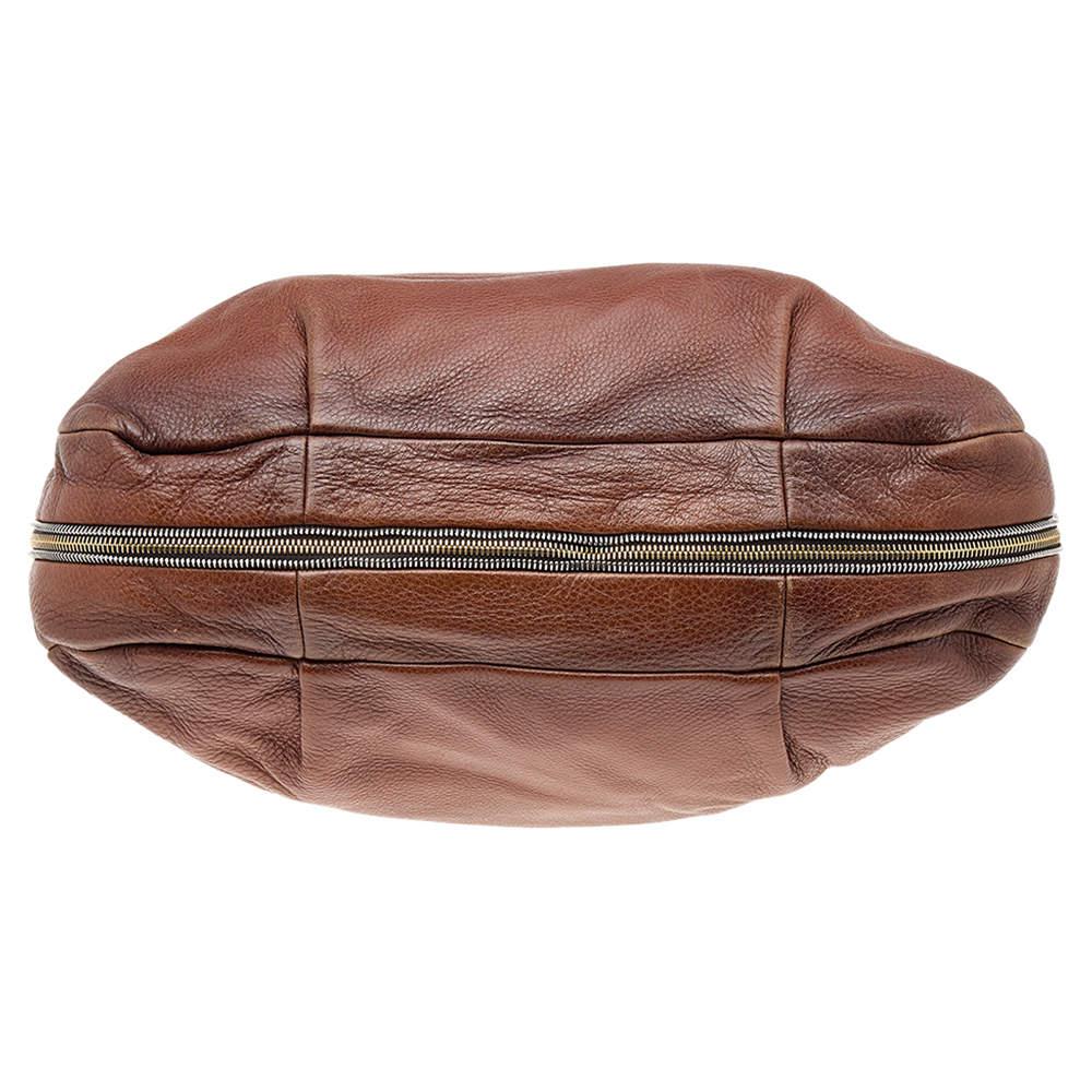 Prada Brown Cervo Leather Hobo商品第6张图片规格展示