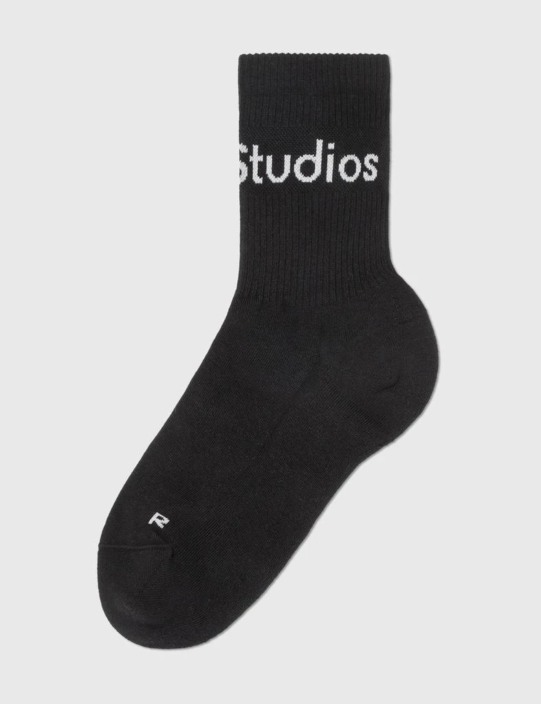 商品Acne Studios|Ribbed Logo Socks,价格¥317,第2张图片详细描述