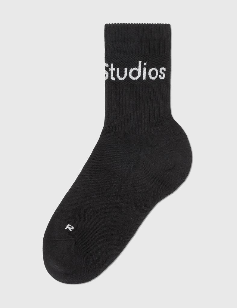 商品Acne Studios|Ribbed Logo Socks,价格¥434,第4张图片详细描述
