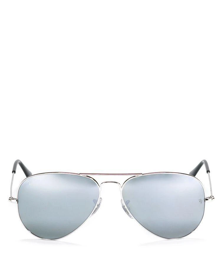 商品Ray-Ban|Classic Mirrored Aviator Sunglasses, 58mm,价格¥1331,第1张图片