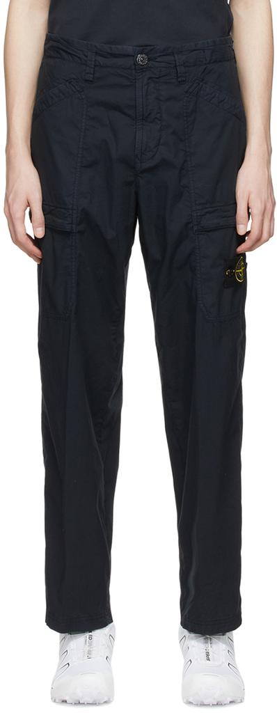 Navy Cotton Cargo Pants商品第1张图片规格展示