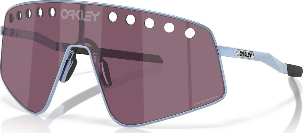 商品Oakley|Sutro TI Sweep Sunglasses - Polished Stonewash - Prizm Road Black Lens - Unisex,价格¥2798,第1张图片