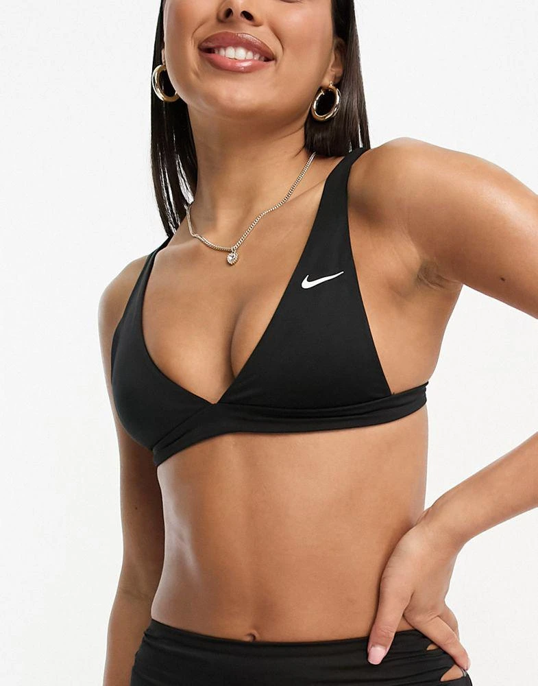 商品NIKE|Nike Swimming Essentials bralette bikini top in black,价格¥236,第1张图片