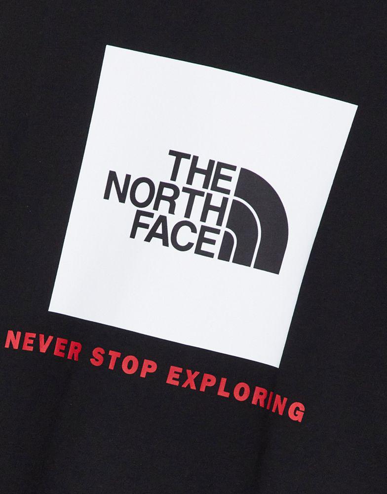 The North Face Redbox relaxed fit back print t-shirt in black Exclusive at ASOS商品第4张图片规格展示