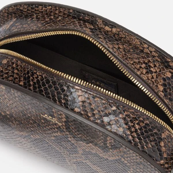 A.P.C. Women's Demi-Lune Python Cross Body Bag - Brown 商品