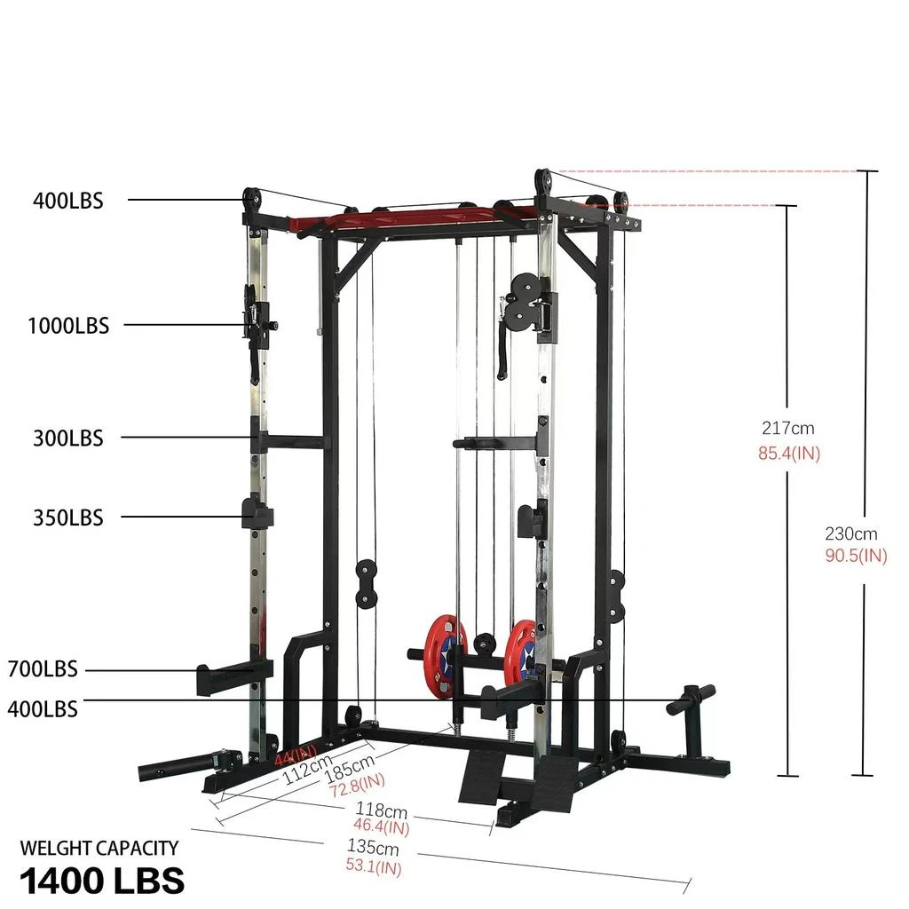 商品Streamdale Furniture|Streamdale Power Cage with LAT PullDown,价格¥7968,第1张图片