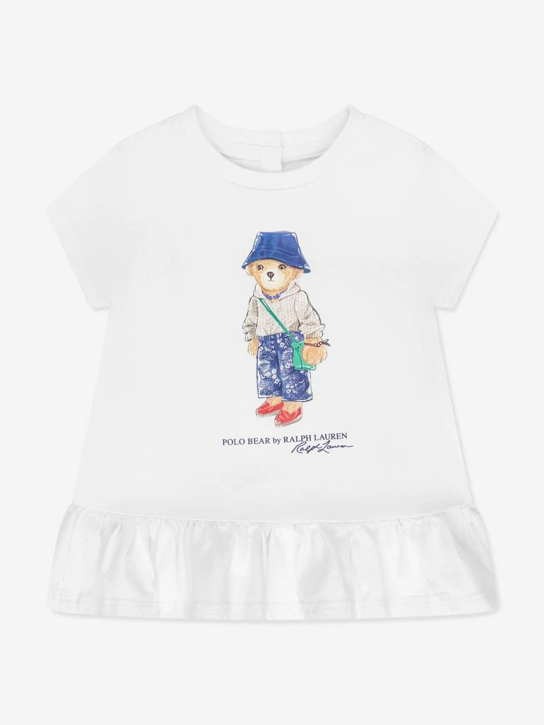 商品Ralph Lauren|Baby Girls Bear T-Shirt in Ivory,价格¥435,第1张图片