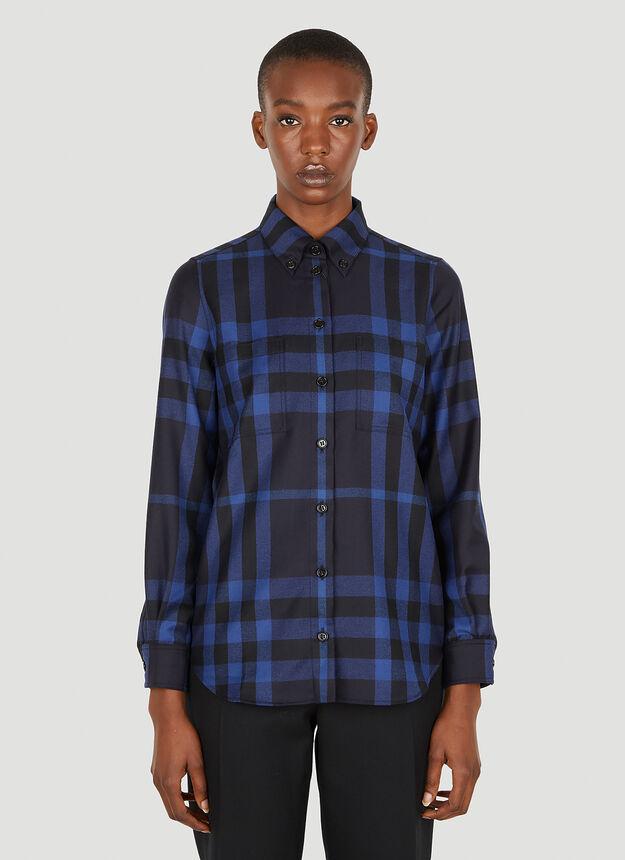 Anette Check Shirt in Blue商品第1张图片规格展示