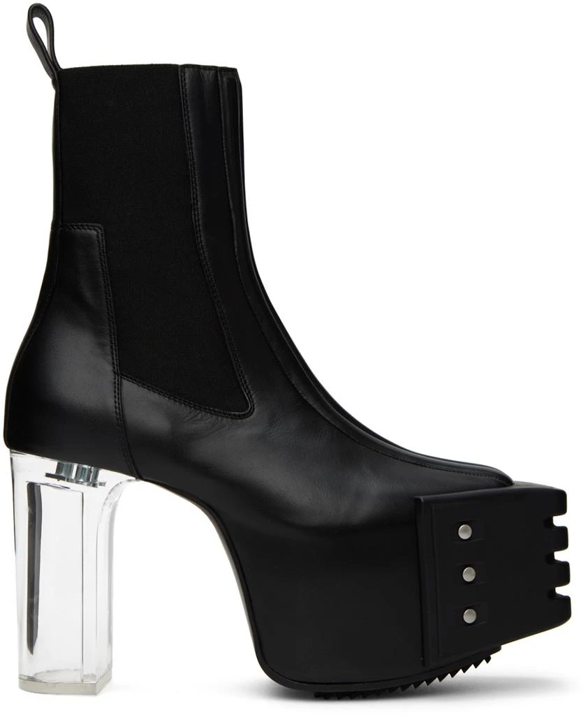 商品Rick Owens|Black Beatle Platform Boots,价格¥6186,第1张图片