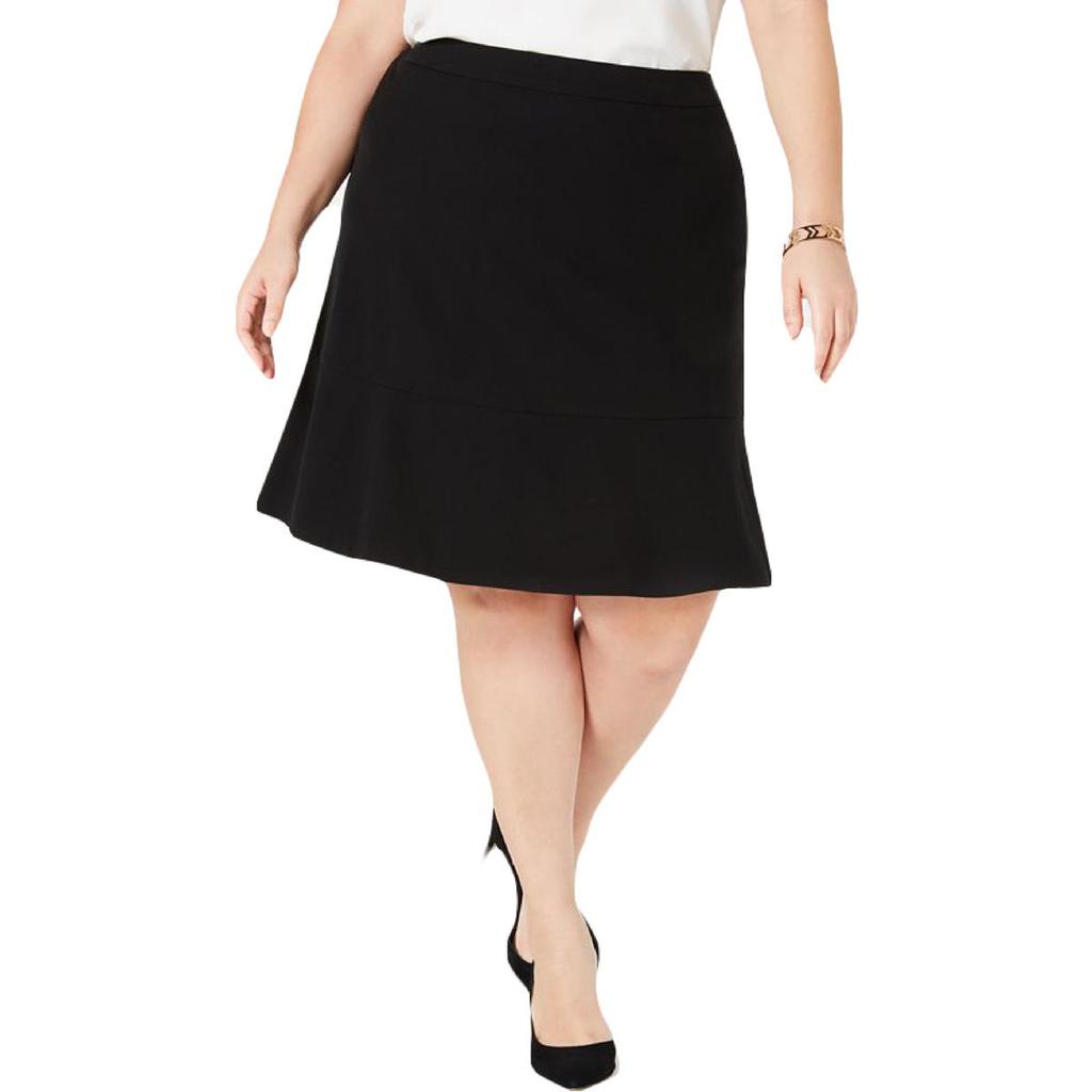 Bar III Womens Plus Ruffle-Hem Suit Separate Pencil Skirt商品第1张图片规格展示