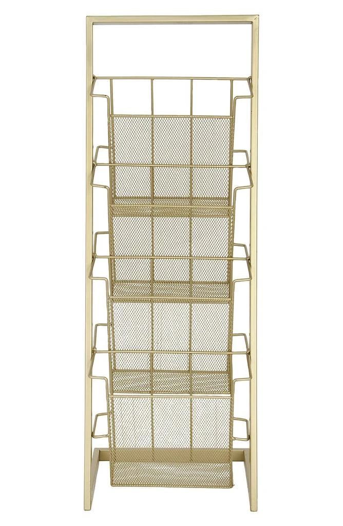 商品VIVIAN LUNE HOME|Tall Goldtone Metal 4-Slot Magazine Holder,价格¥709,第4张图片详细描述
