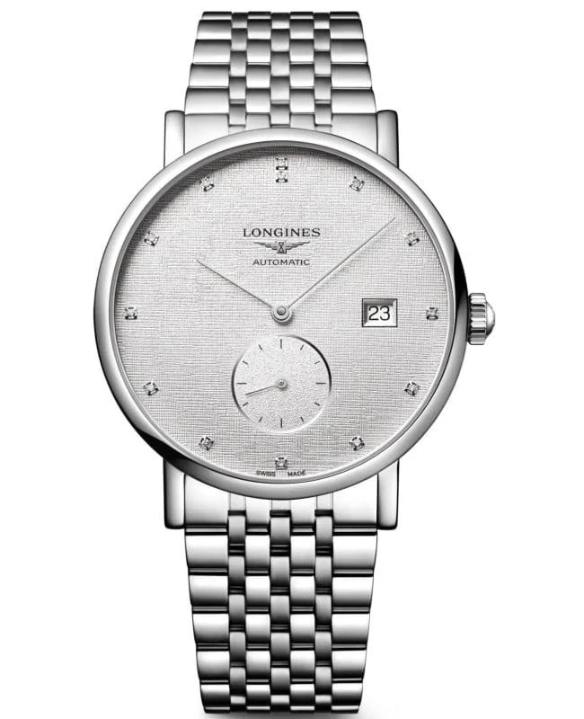 商品Longines|Longines Elegant Collection Automatic Silver Diamond Dial Steel Women's Watch L4.812.4.77.6,价格¥15622,第1张图片