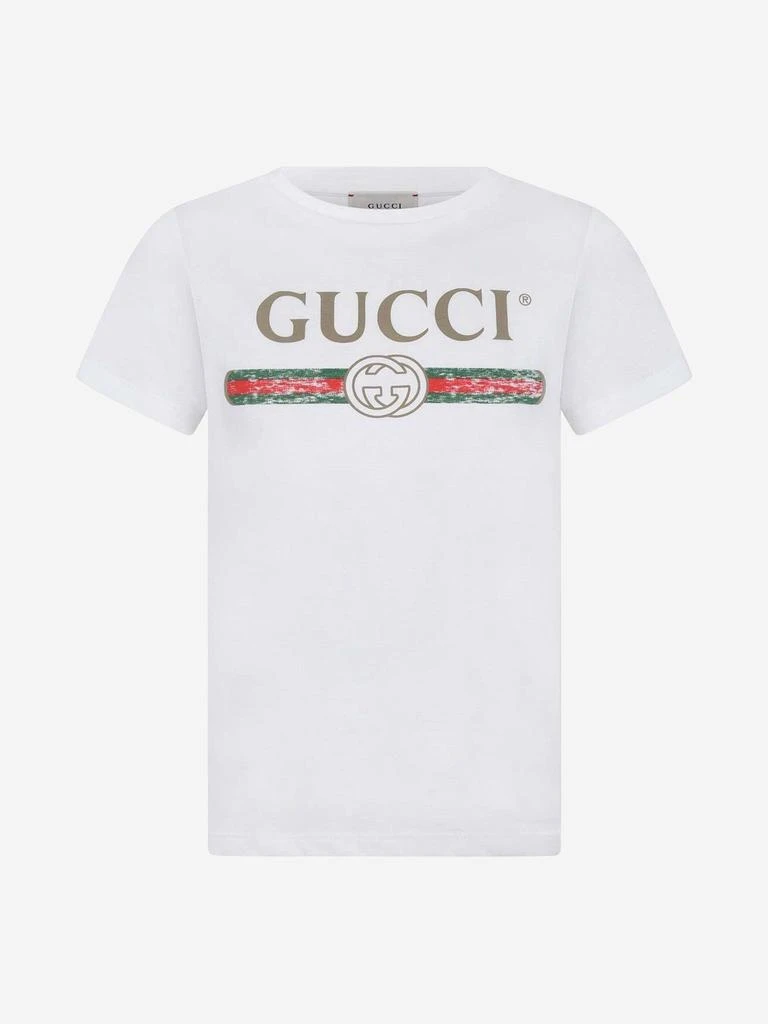 商品Gucci|Kids Logo Print T-Shirt,价格¥1515,第1张图片