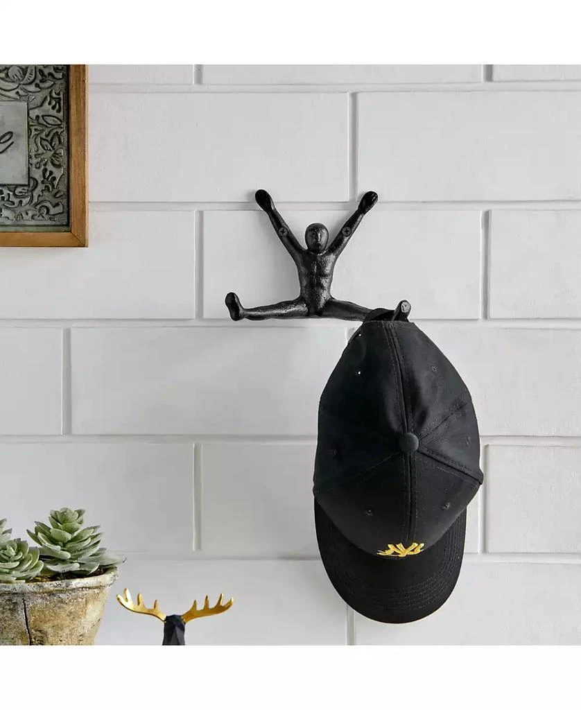 商品Danya B|Athlete Sculpture Cast Iron 2-Piece Wall Mount Double Hook Set,价格¥180,第2张图片详细描述