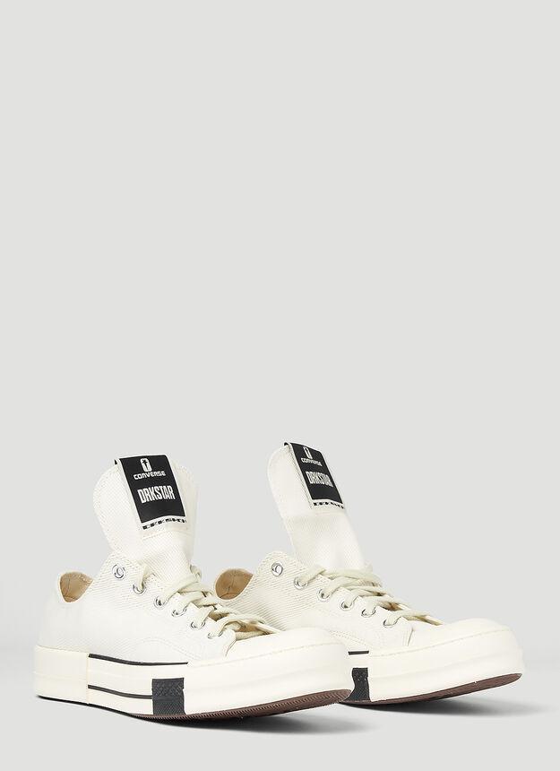 商品Rick Owens|DRKSTR Chuck 70 Low Top Sneakers in White,价格¥547,第4张图片详细描述