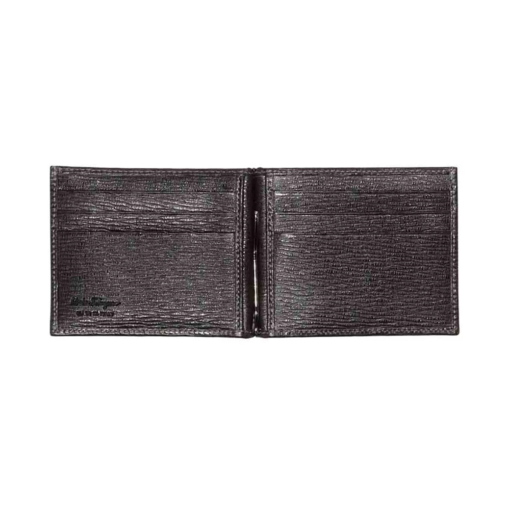 SALVATORE FERRAGAMO 男士黑色牛皮钱包 66-8060-379678 商品