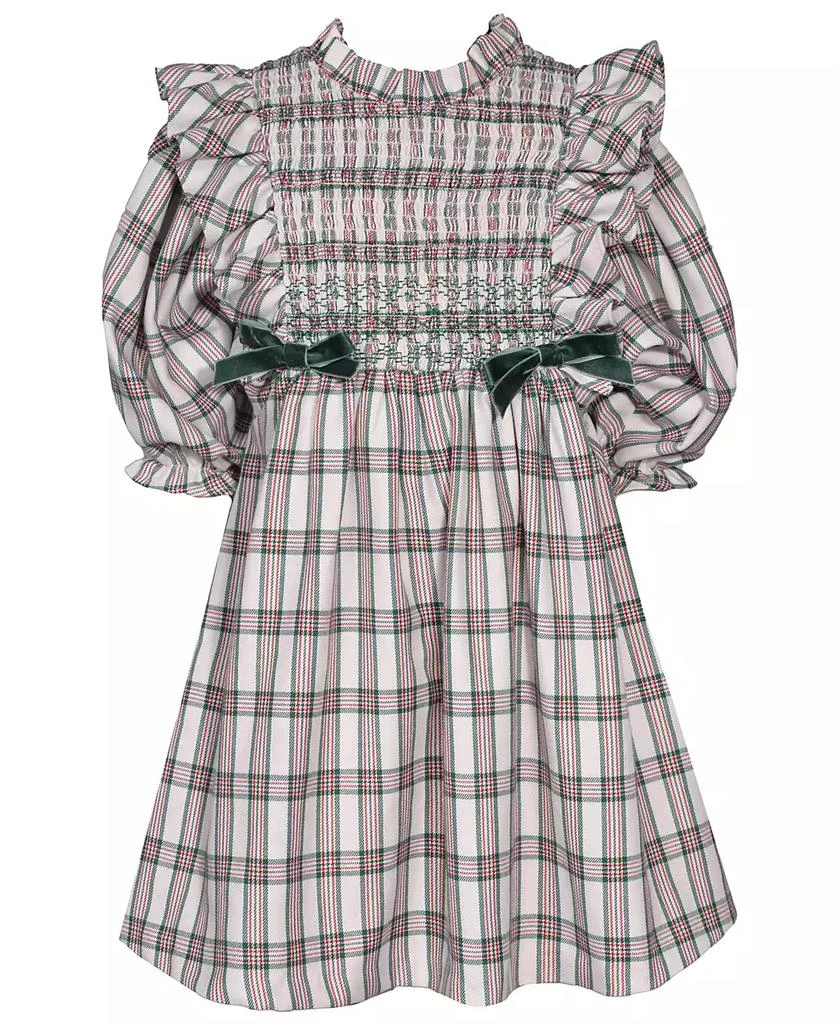 商品Bonnie Jean|Little Girls Plaid Smocking Dress,价格¥216,第1张图片