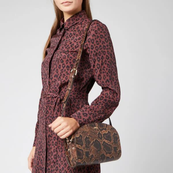 商品A.P.C.|A.P.C. Women's Demi-Lune Python Cross Body Bag - Brown,价格¥1980,第3张图片详细描述