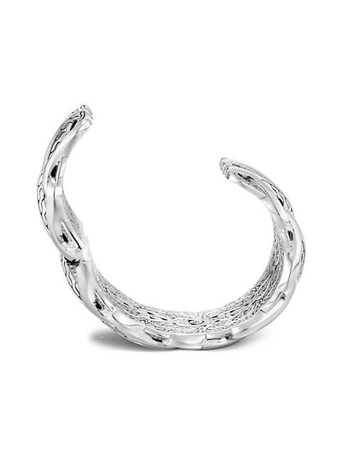 商品John Hardy|Classic Asli-Link Sterling Silver Medium Kick Cuff Bracelet,价格¥11211,第4张图片详细描述