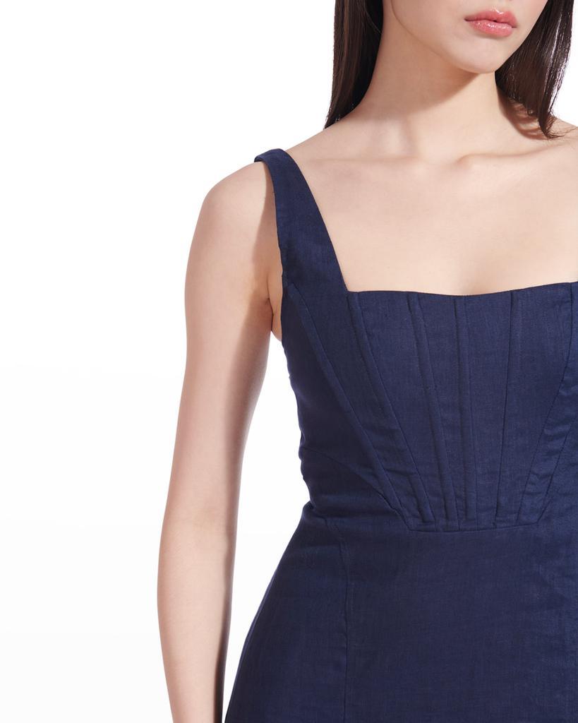 商品Staud|Rome Sleeveless Linen Midi Dress,价格¥1217,第6张图片详细描述