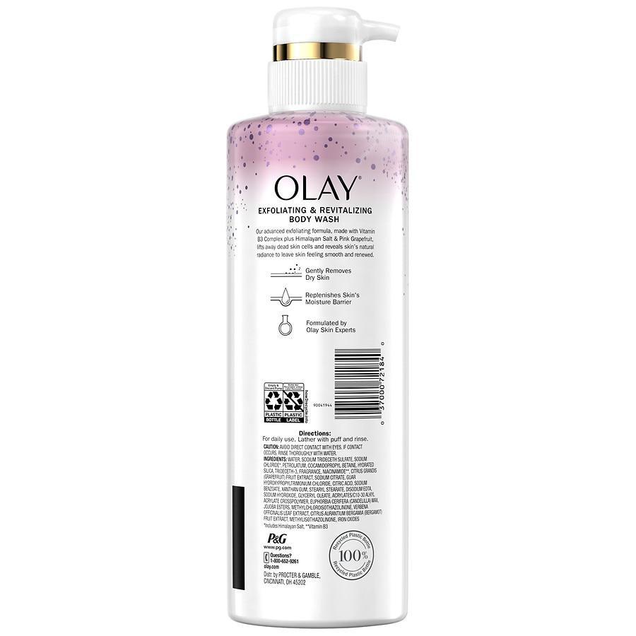 商品Olay|Premium Exfoliating & Revitalizing Body Wash Himalayan Salt & Pink Grapefruit,价格¥88,第5张图片详细描述